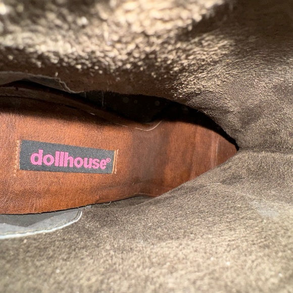 Dollhouse leather platform open toe ankle bootie size 11 - Picture 8 of 14